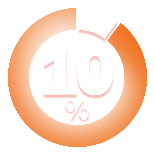 visual representation of '10 percent'